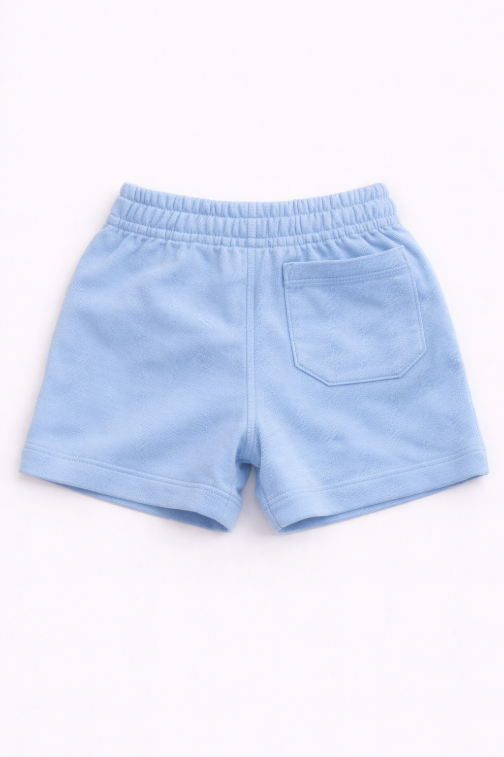 Boys Cotton French Terry Shorts – Light Blue