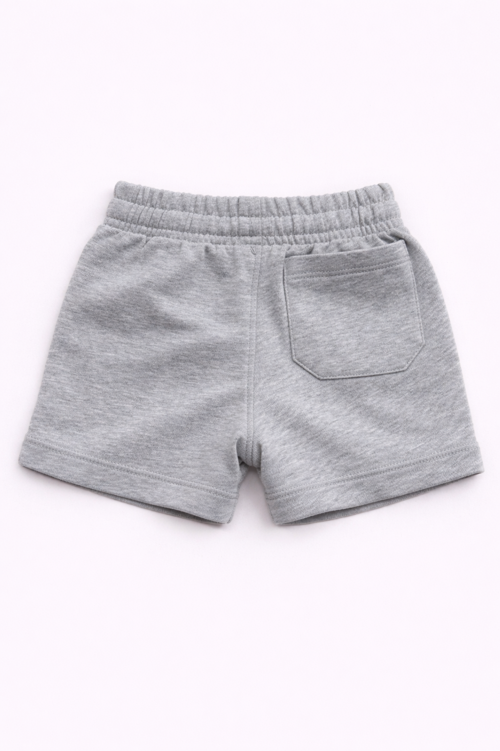 Boys Cotton French Terry Shorts – Light Grey