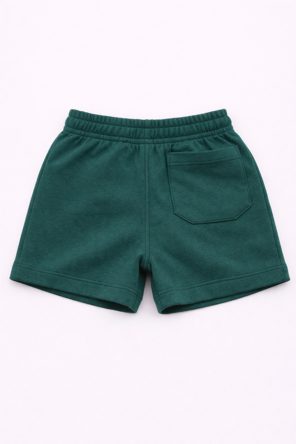 Boys Cotton French Terry Shorts – Teal Green