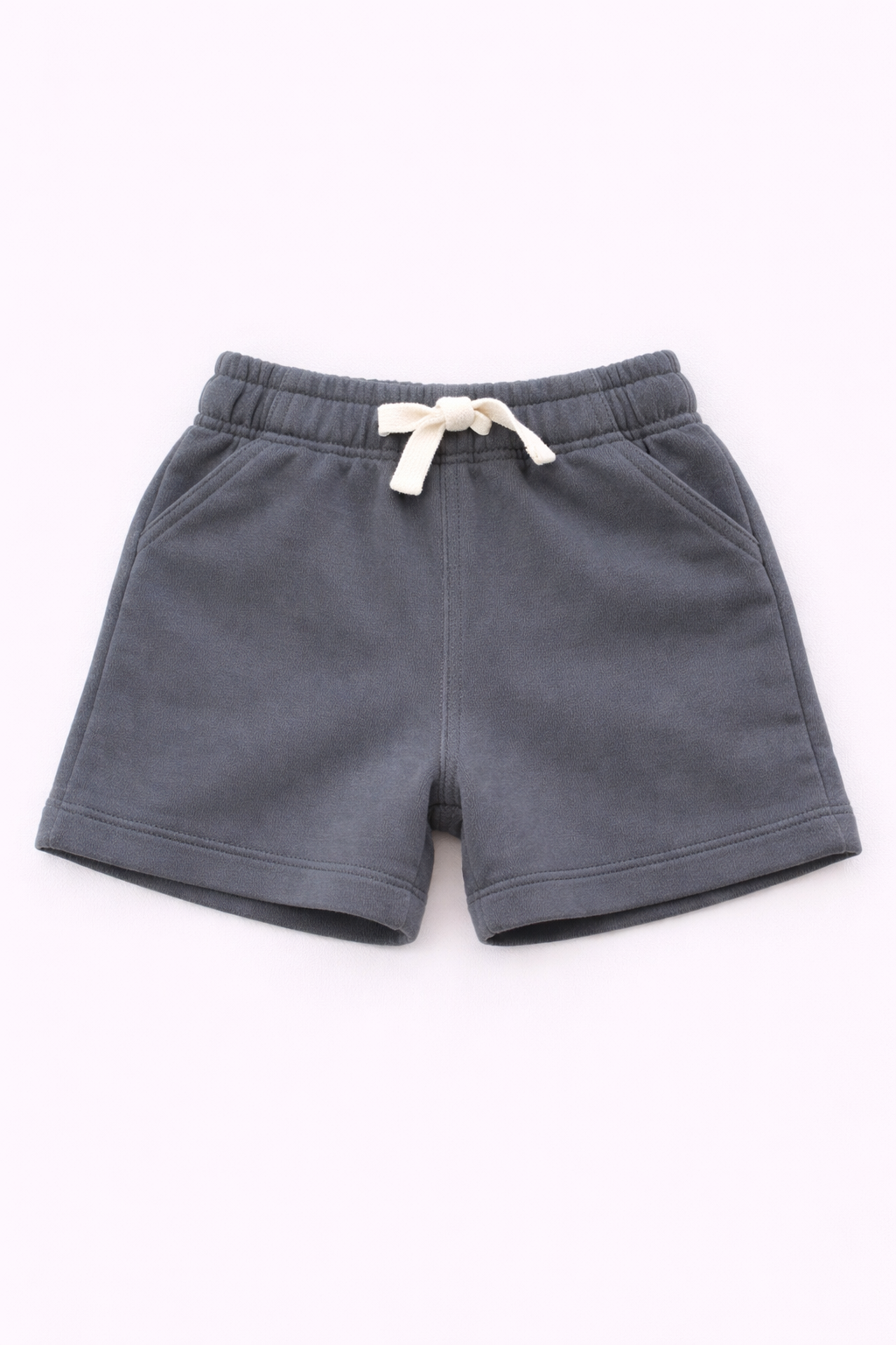 Boys Cotton French Terry Shorts – Charcoal Grey