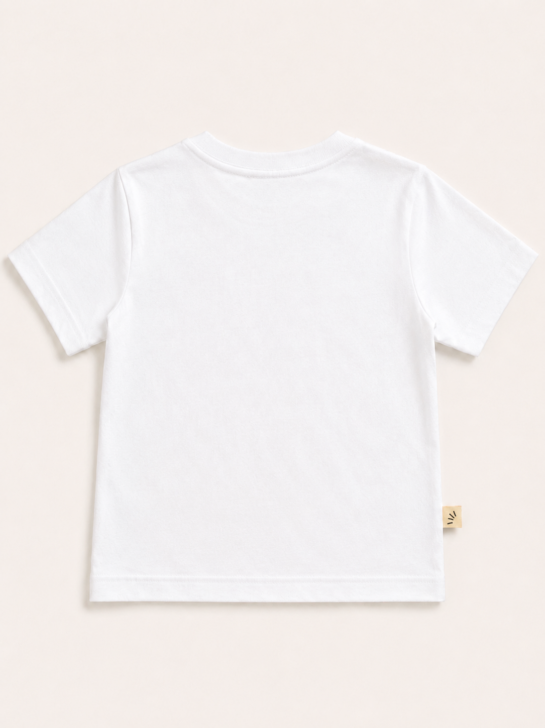 Boys Oversized Basic Premium Cotton T-Shirt – White