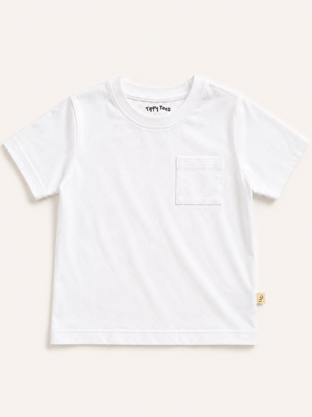 Boys Oversized Basic Premium Cotton T-Shirt – White