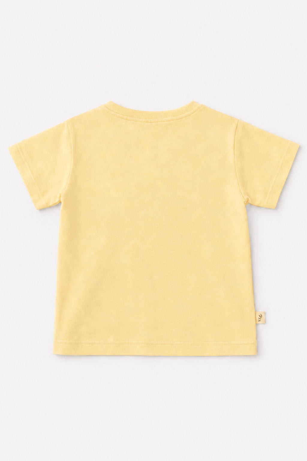 Boys Oversized Basic Cotton T-Shirt – Light Yellow