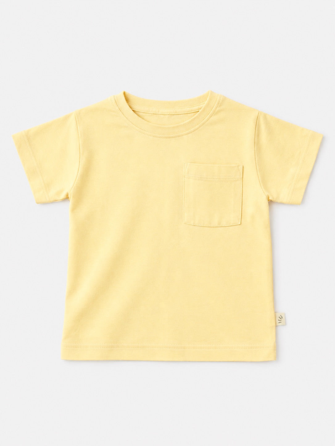Boys Oversized Basic Cotton T-Shirt – Light Yellow