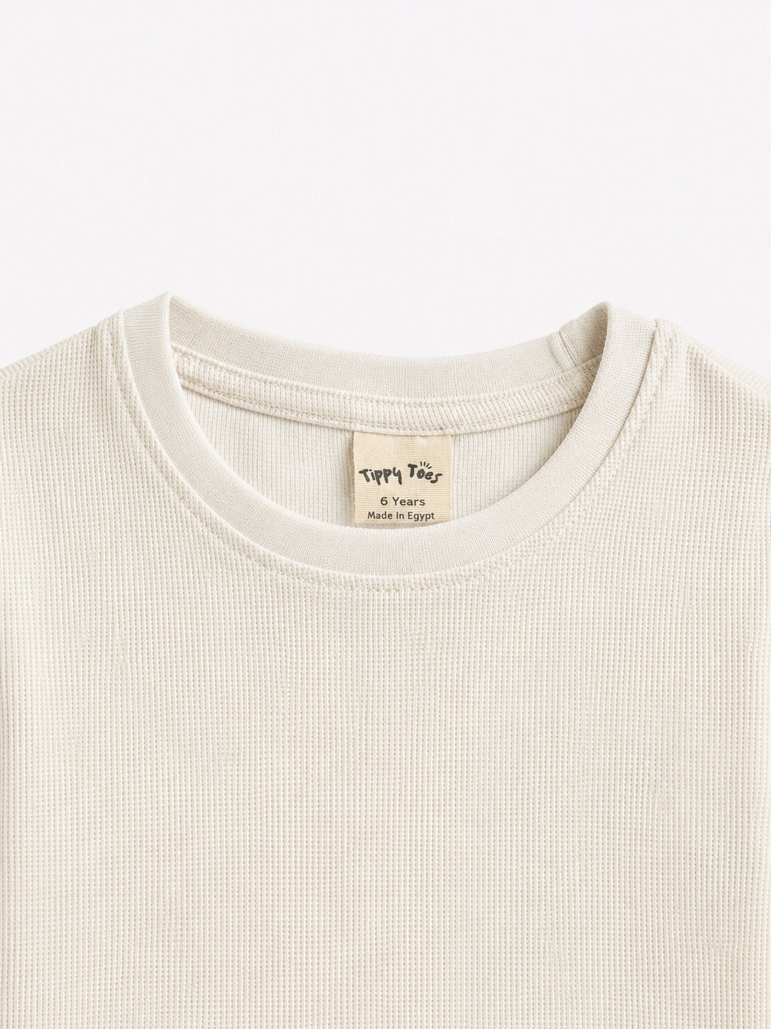 Boys Cotton T-Shirt & Shorts Set – Off-White