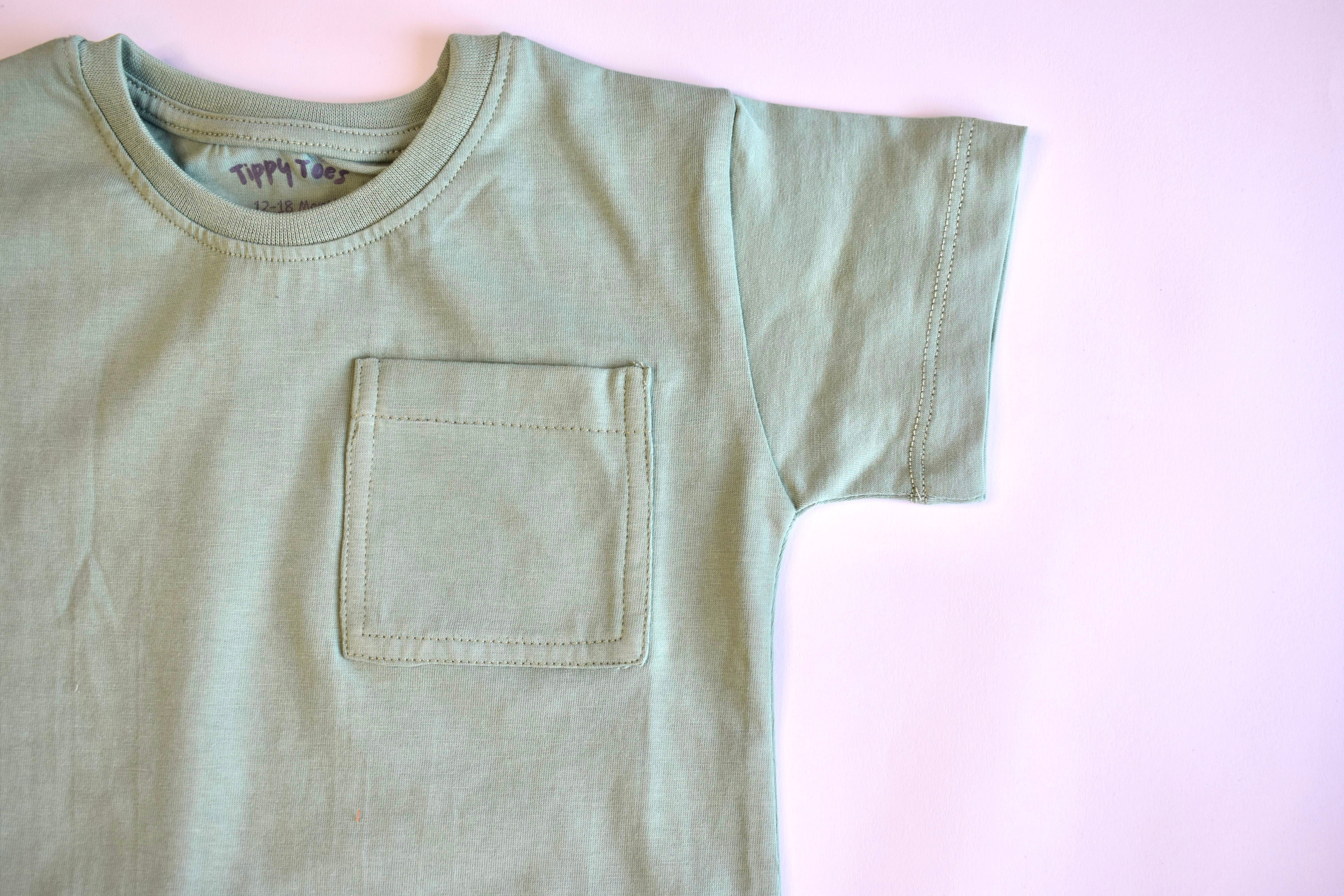 Oversized Basic T-shirt Light Green