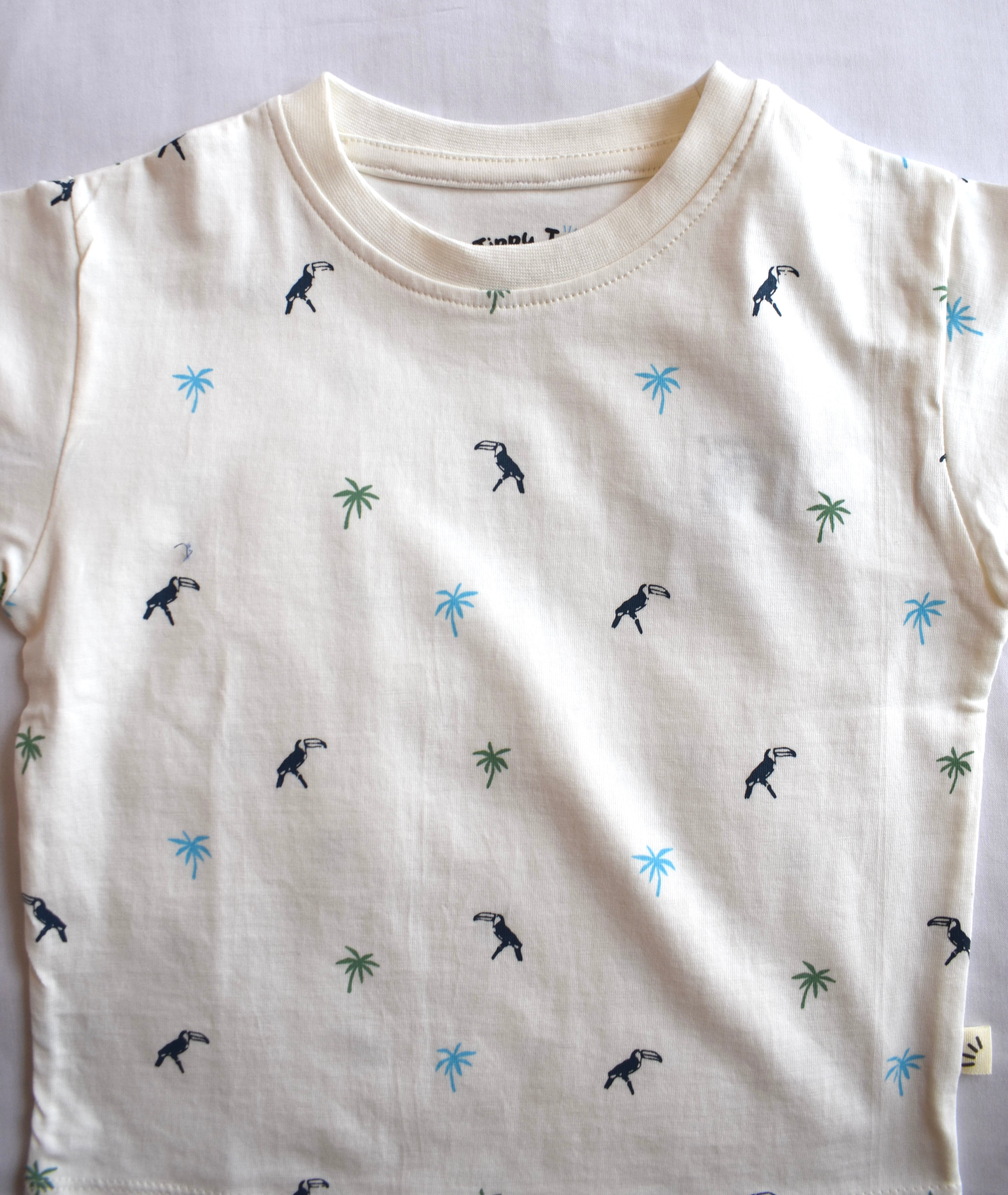 Oversized T-shirt Palm White